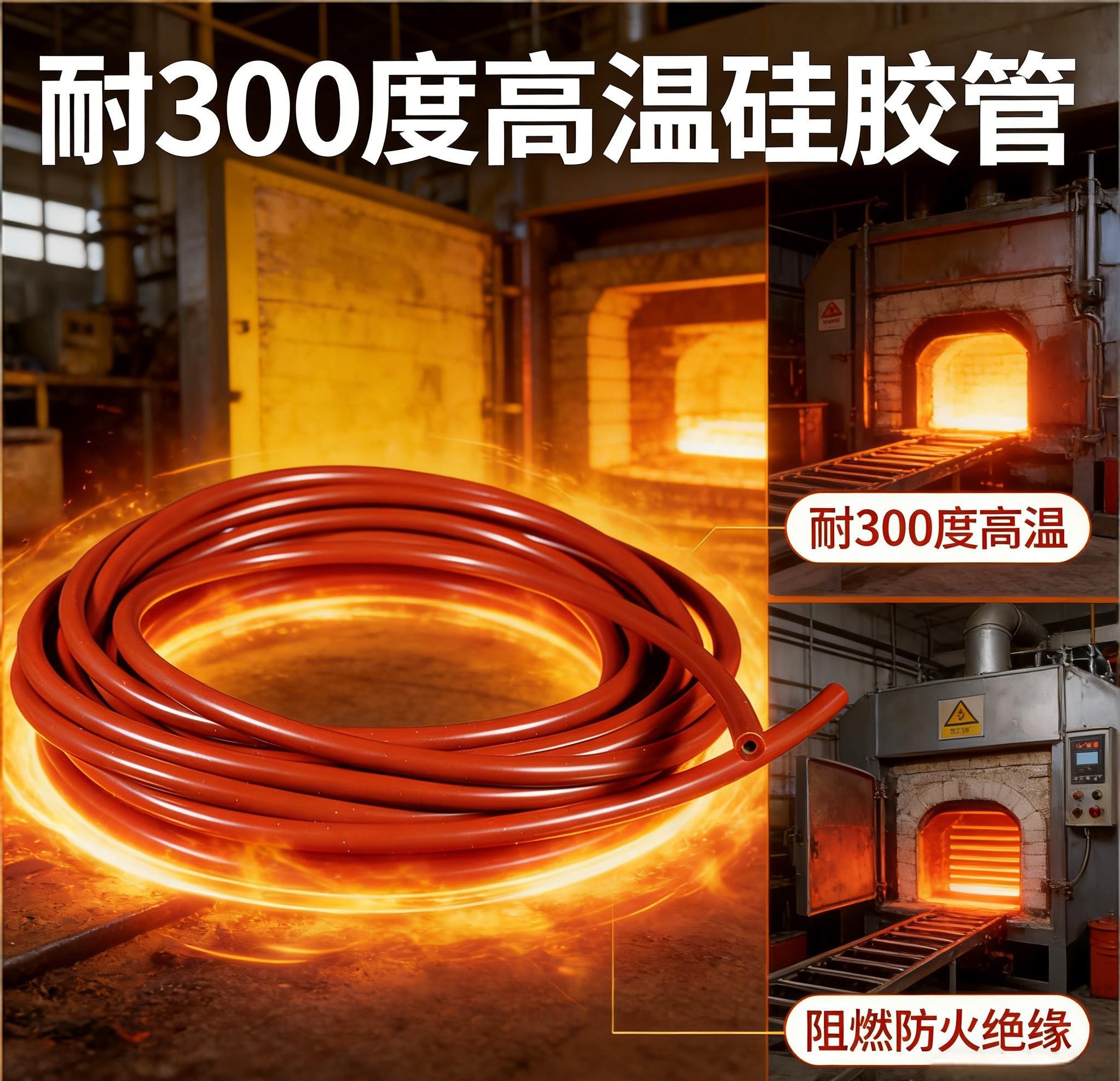 300度高溫硅膠管